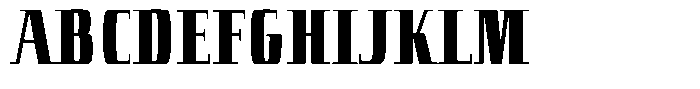 Arany Black Font UPPERCASE