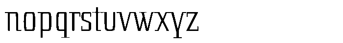 Arany Extralight Font LOWERCASE