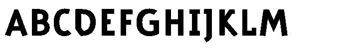 Aras Bold Font UPPERCASE