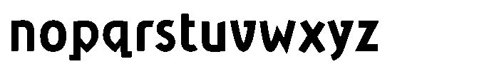 Aras Bold Font LOWERCASE