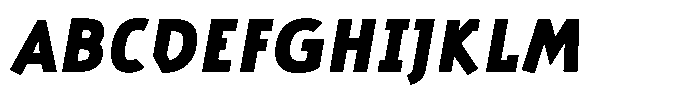 Aras Heavy Italic Font UPPERCASE