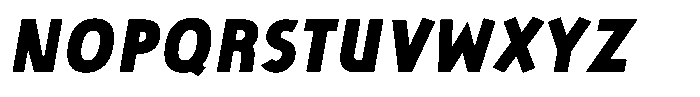 Aras Heavy Italic Font UPPERCASE