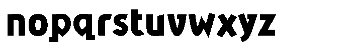 Aras Heavy Font LOWERCASE