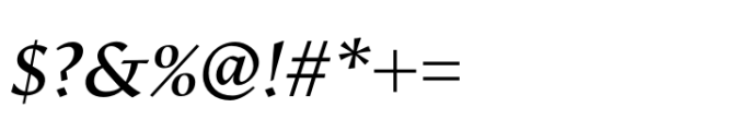 Arastradero Italic Font OTHER CHARS