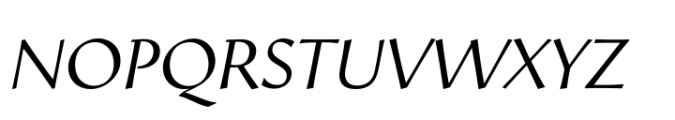Arastradero Light Italic Font UPPERCASE