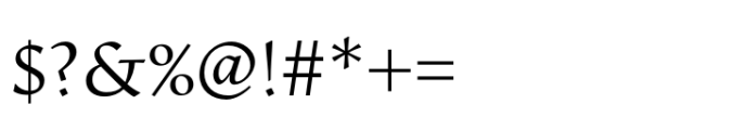 Arastradero Light Font OTHER CHARS