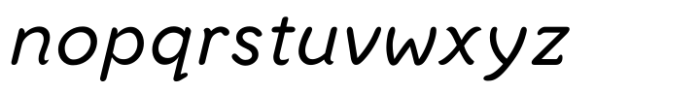 Aravis Italic Font LOWERCASE