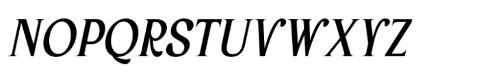 Arbane Italic Font UPPERCASE