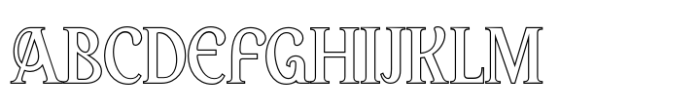 Arbane Outline Font UPPERCASE