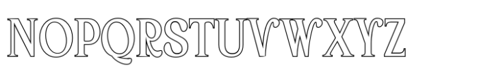Arbane Outline Font UPPERCASE