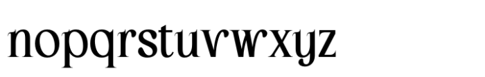 Arbane Regular Font LOWERCASE