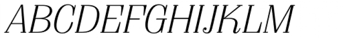 Arbiter BQ Light Italic Font UPPERCASE