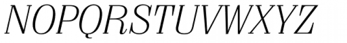 Arbiter BQ Light Italic Font UPPERCASE