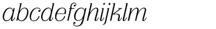 Arbiter BQ Light Italic Font LOWERCASE