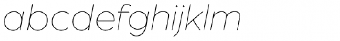 Arboria Thin Italic Font LOWERCASE
