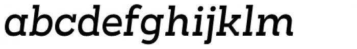 Arbour Medium Italic Font LOWERCASE