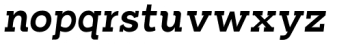 Arbour Semi Bold Italic Font LOWERCASE