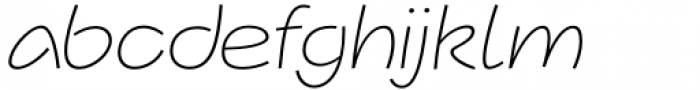 Arbus Extra Light Font LOWERCASE