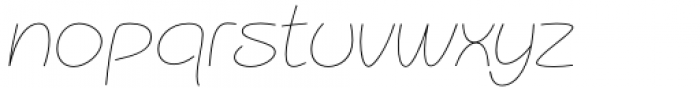 Arbus Thin Font LOWERCASE