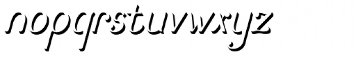 Arc Boutant Italic Shadow Font LOWERCASE