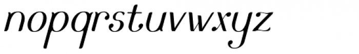 Arc Boutant Italic Font LOWERCASE
