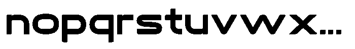 Arc Space Font LOWERCASE