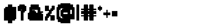 Arcade Blast Blue Font OTHER CHARS