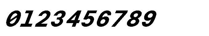 Arcadium Mono Bold Italic Font OTHER CHARS