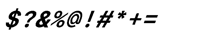 Arcadium Mono Bold Italic Font OTHER CHARS