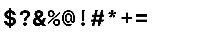 Arcadium Mono Bold Font OTHER CHARS