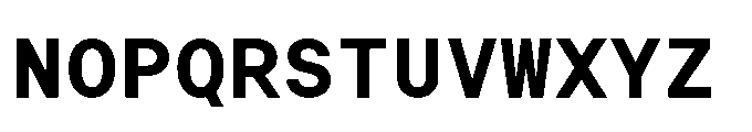 Arcadium Mono Bold Font UPPERCASE
