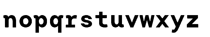 Arcadium Mono Bold Font LOWERCASE