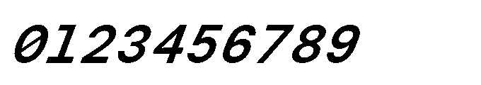 Arcadium Mono Demibold Italic Font OTHER CHARS