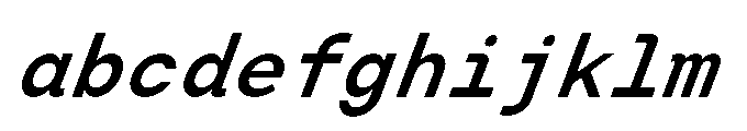 Arcadium Mono Demibold Italic FONT