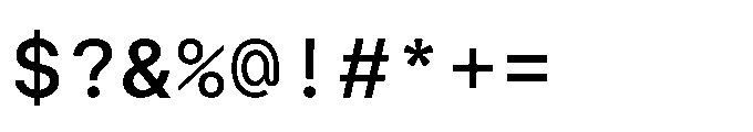 Arcadium Mono Demibold Font OTHER CHARS