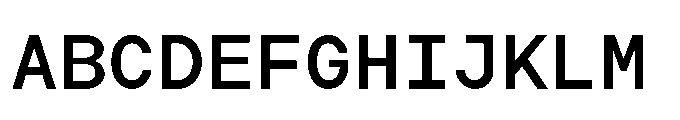 Arcadium Mono Demibold Font UPPERCASE