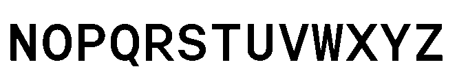 Arcadium Mono Demibold Font UPPERCASE