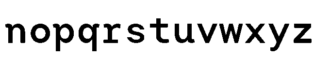 Arcadium Mono Demibold Font LOWERCASE