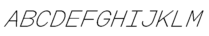 Arcadium Mono Light Italic Font UPPERCASE
