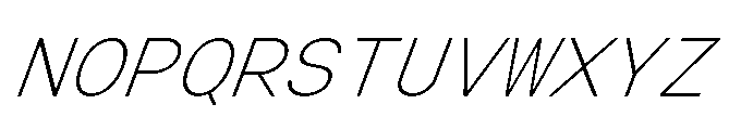 Arcadium Mono Light Italic Font UPPERCASE