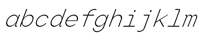 Arcadium Mono Light Italic FONT