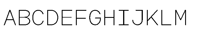 Arcadium Mono Light Font UPPERCASE