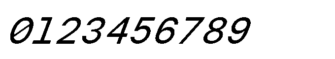 Arcadium Mono Medium Italic Font OTHER CHARS