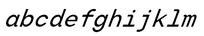 Arcadium Mono Medium Italic FONT