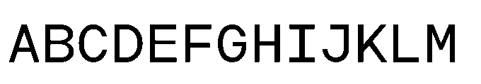 Arcadium Mono Medium Font UPPERCASE