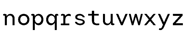 Arcadium Mono Medium Font LOWERCASE
