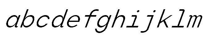 Arcadium Mono Regular Italic FONT