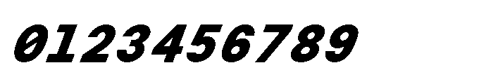 Arcadium Mono Ultrabold Italic Font OTHER CHARS