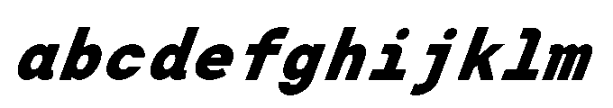 Arcadium Mono Ultrabold Italic FONT