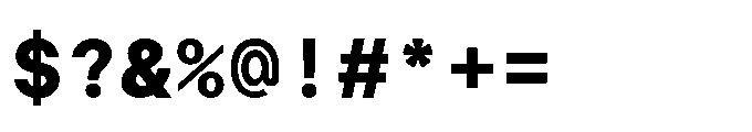 Arcadium Mono Ultrabold Font OTHER CHARS
